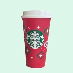 NEW Starbucks Holiday Cup Reusable Collectible 16 oz Grande Hot/Cold Travel Cup